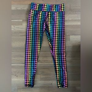 Womens Terez Houndstooth Leggings Size Medium